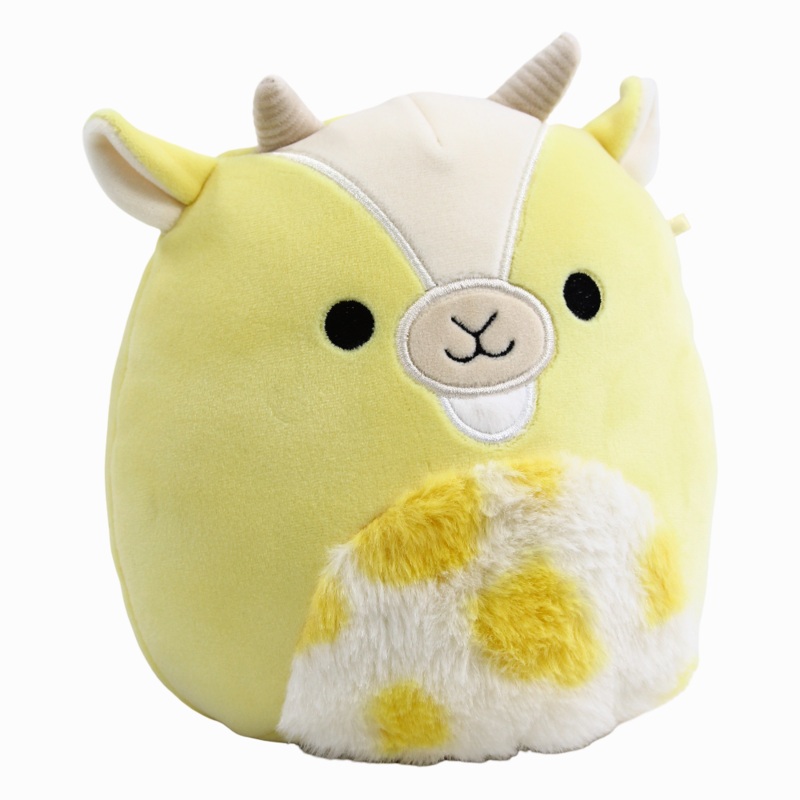 Squishmallows Fantasy Squad 7.5 Inch - Miel the Yellow Goat with Spotted Belly