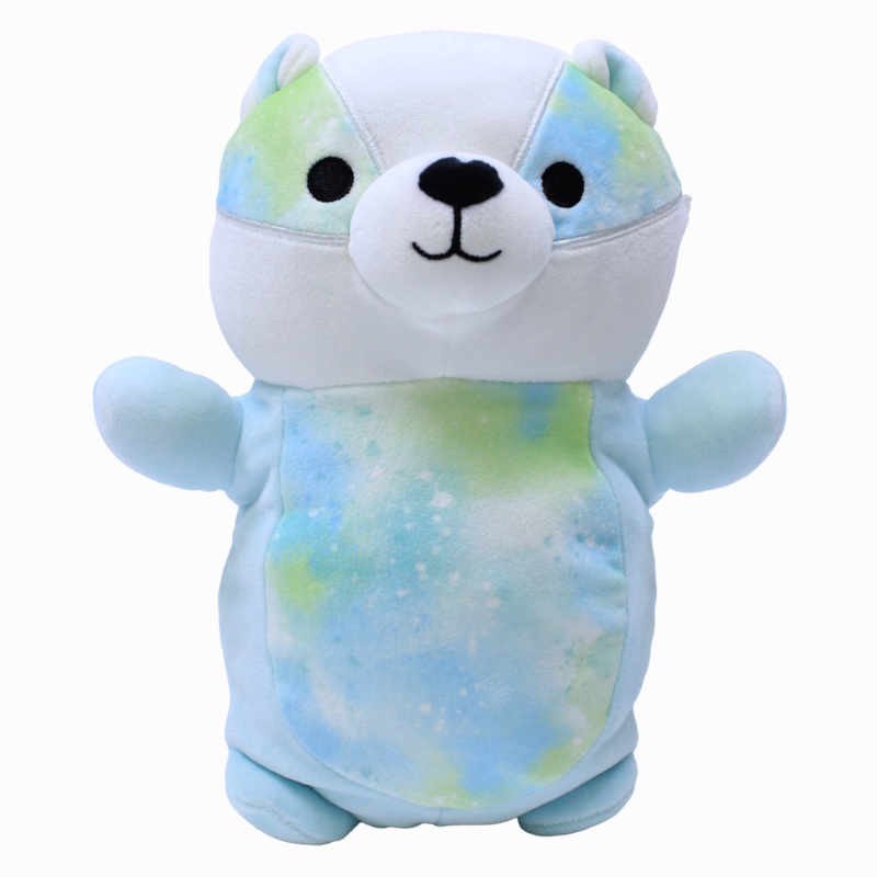 Squishmallows HugMees 10 Inch  Blue Badger with Tie-Dye Belly Banks