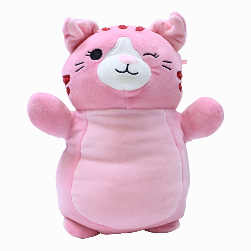 Squishmallows HugMees 10 Inch  Pink Scottish Fold Cat Geraldine
