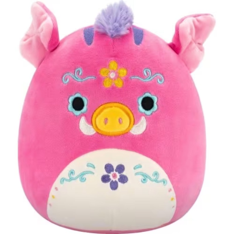 Squishmallows Little Plush 7.5 Inch  Pink Day of the Dead Boar Horacio