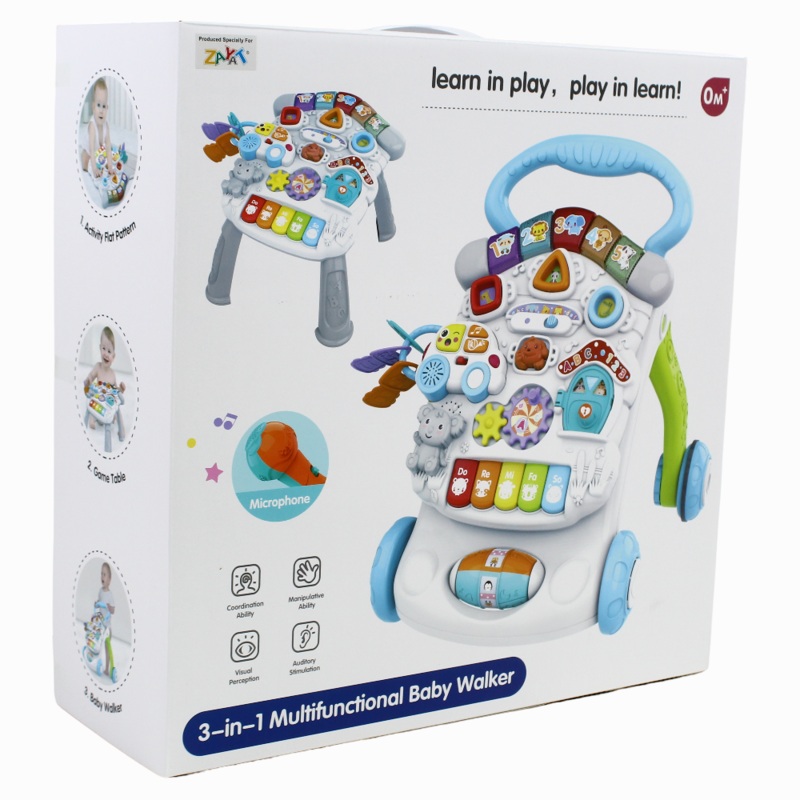 3in1 Multi-Functional Baby Walker  Blue