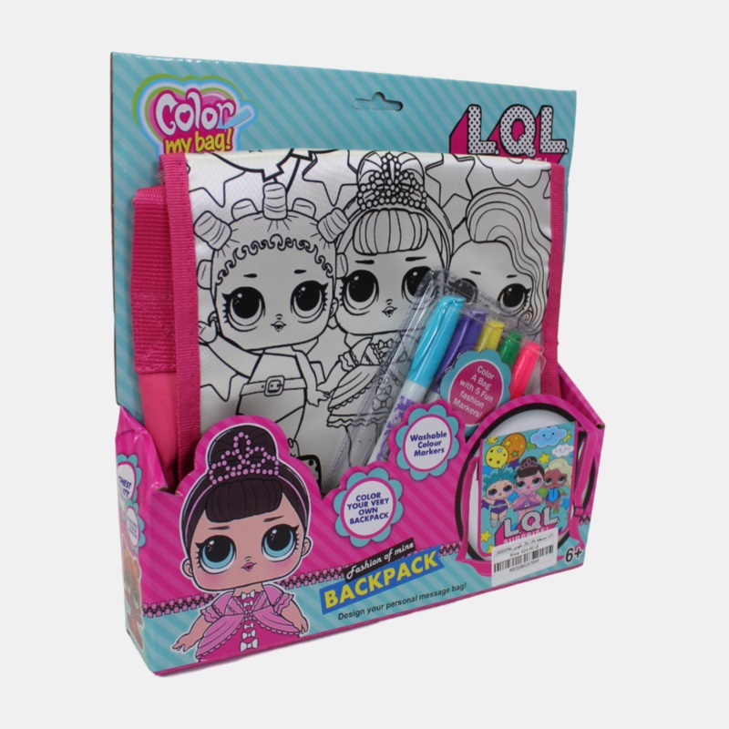 LOL Surprise Coloring Cross Bag Set  5 Colors