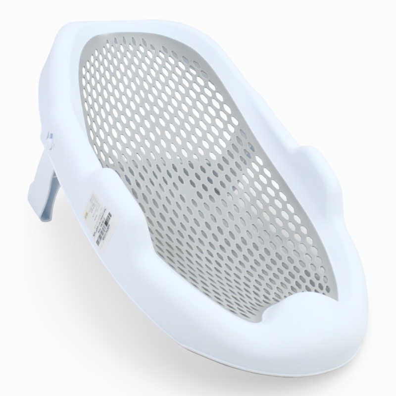 Silicone Baby Bath Seat - White/Grey