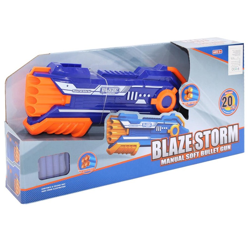 Blaze Storm Manual Soft Bullet Gun