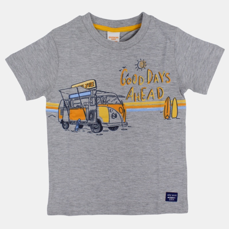 Boys Cotton T-Shirt - Good Days Ahead Print