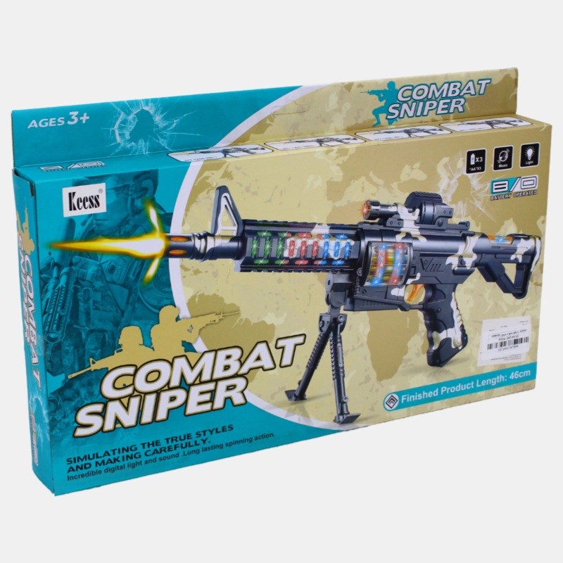 Combat Sniper Shooter Gun  Light & Sound