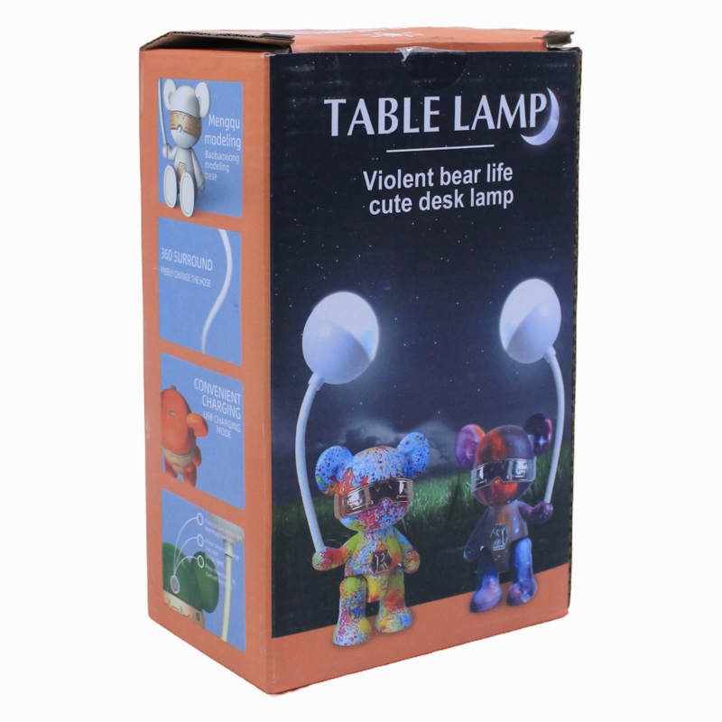 Violent Bear Life Cute Desk Lamp  Orange