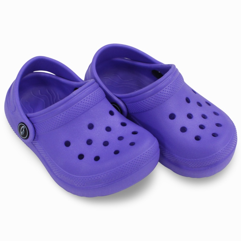 Baby Girls Rubber Clogs - Purple