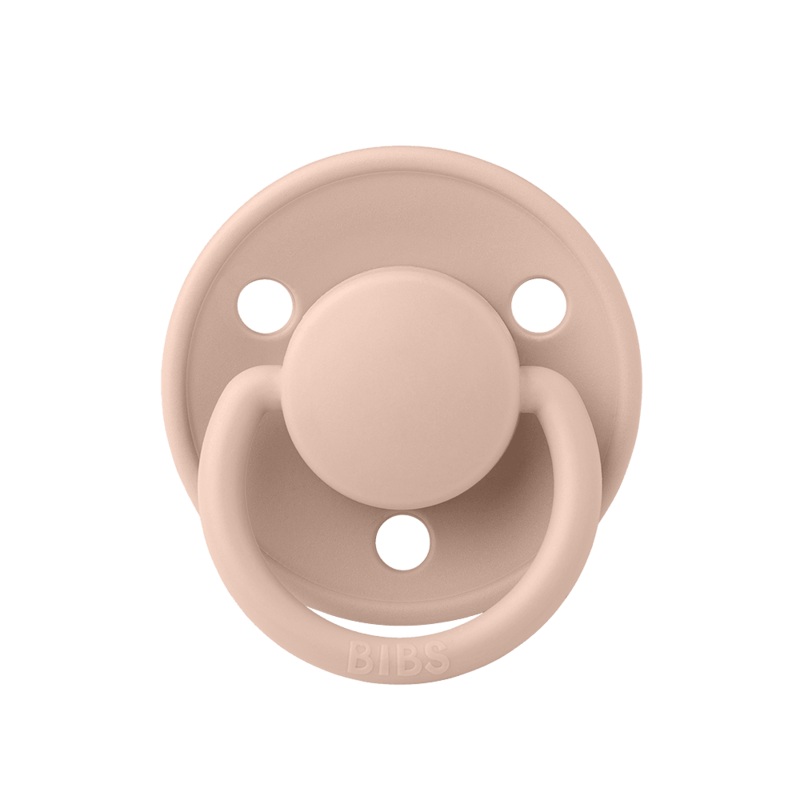 BIBS Color Pacifier 1-Pack Round Latex - Size 1  Vanilla