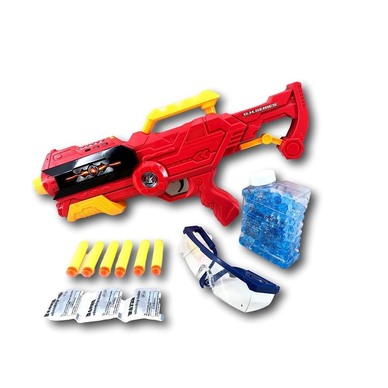 Foam and Water Bullet Gun  Red