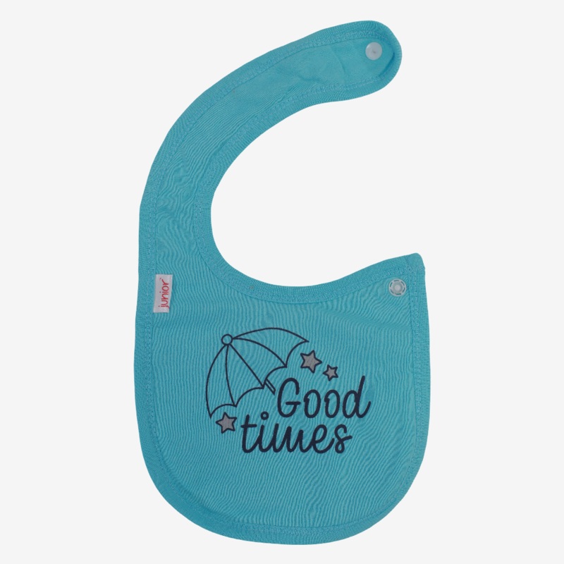 Baby Bib  Aqua with Good Times Design