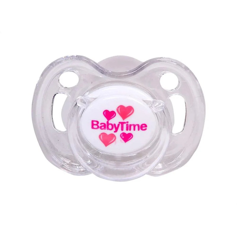 Baby Time Baby Silicone Round Soother Candy With Cap