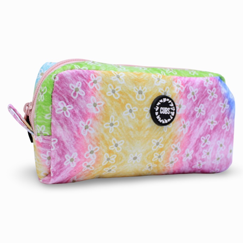 Cubs Pastel Tie Dye Flowers Pencil Case