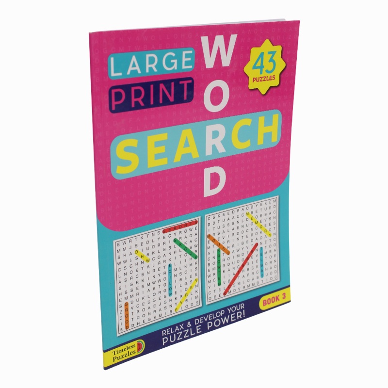 Large Print Word Search Book  43 Puzzles