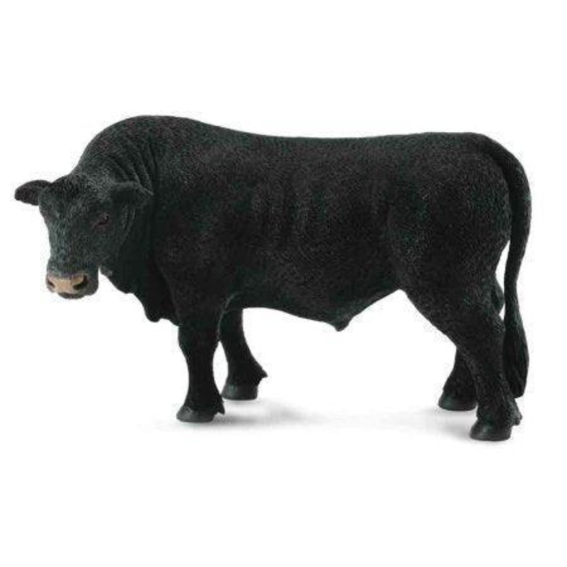 CollectA Black Angus Bull Figure - Black