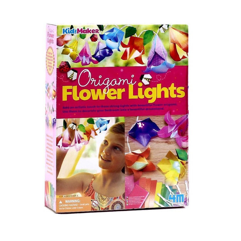 KidzMaker: Origami Flower Lights Craft Kit
