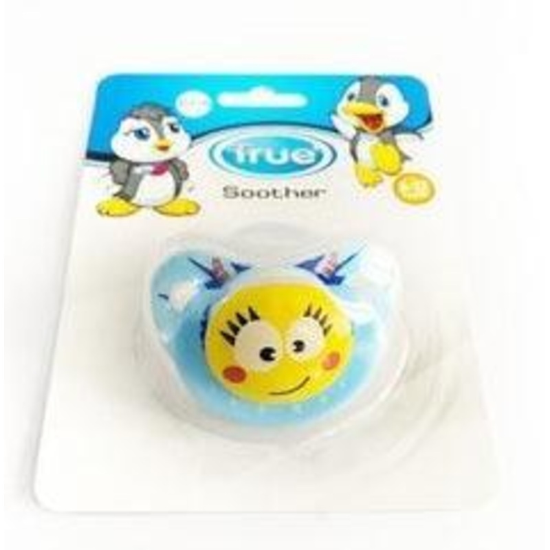 True Cherry Silicone Soother (612 Months)  Blue & Red