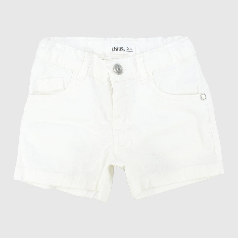 Plain Gabardine Shorts|White|Pink|Turquoise|Black|Yellow|2-3Y|4-5Y|6-7Y|8-9Y|10-11Y|12-13Y