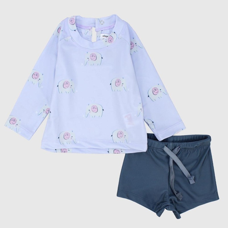 Purple/Grey Tankini|3-6M|6-9M|9-12M|12-18M|18-24M