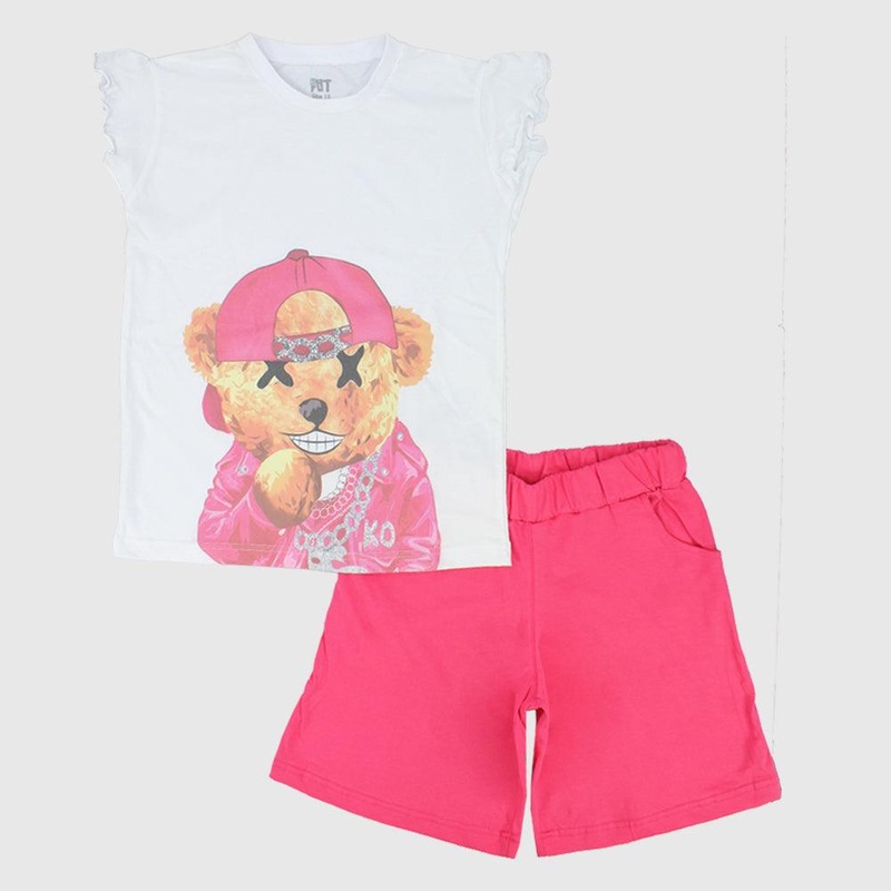 Ruffled Shoulders Sleeveless Pajama