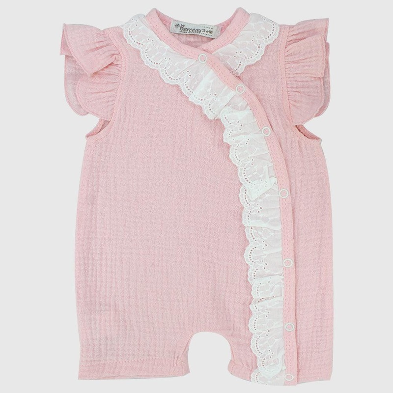 Ruffled Shoulders Sleeveless Romper