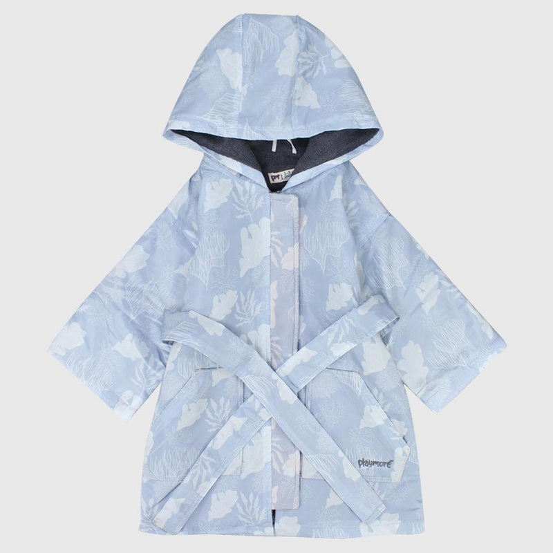 Unisex Light Grey Swim Robe|2-3Y|4-5Y|6-7Y|8-9Y|10-11Y|12-13Y