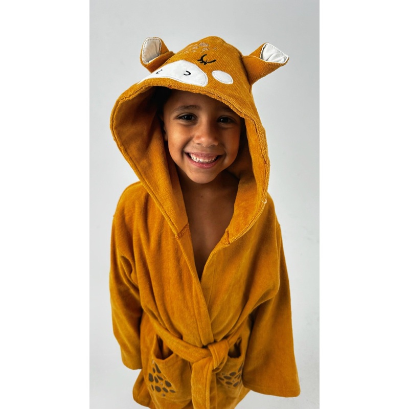 Unisex Yellow Swim Robe|2-3Y|4-5Y|6-7Y|8-9Y|10-11Y|12-13Y