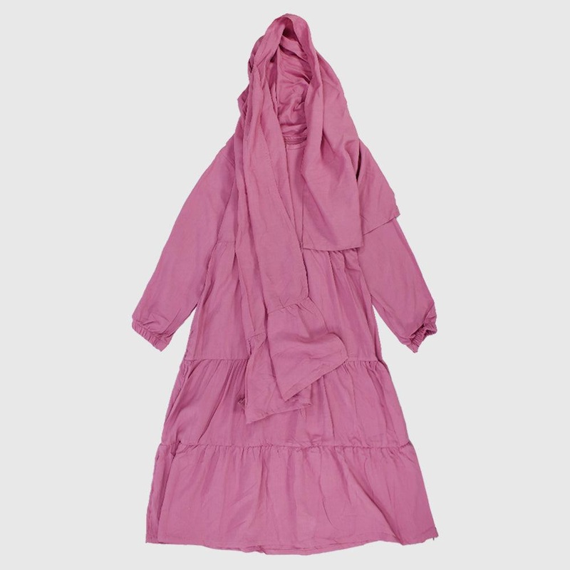 Praying Gown Isdal|Pink|Blue|Fuchsia|4-5Y|6-7Y|8-9Y|10-11Y|12-13Y
