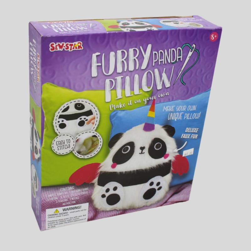 Sew-Star Furry Pillow Sewing  Panda