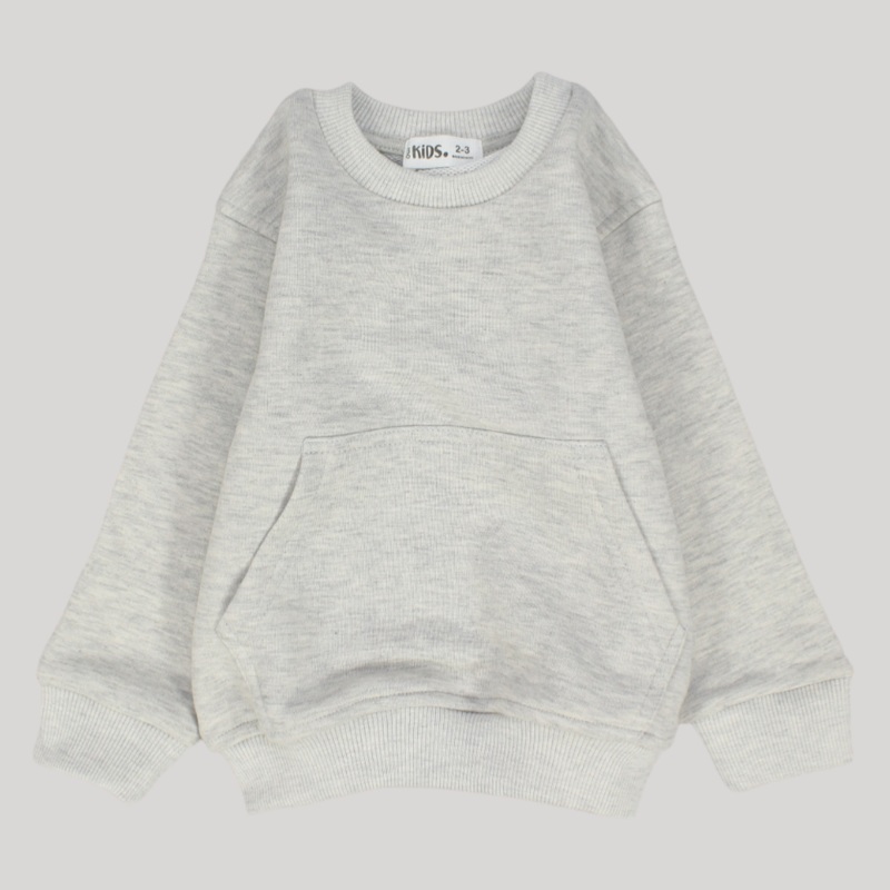 Unisex Grey Sweatshirt|Grey|2-3Y|4-5Y|6-7Y|8-9Y|10-11Y|12-13Y|14-15Y
