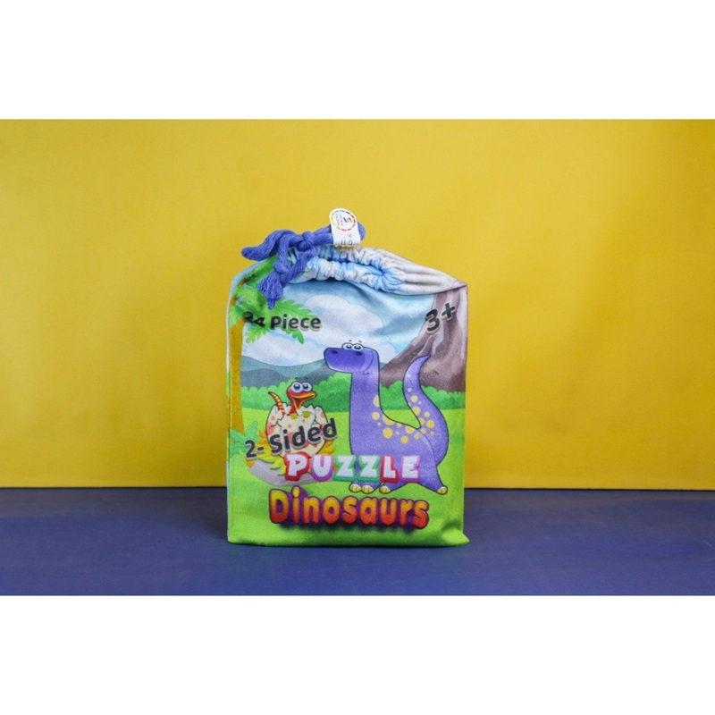 puzzle bag - happy dinosaurs