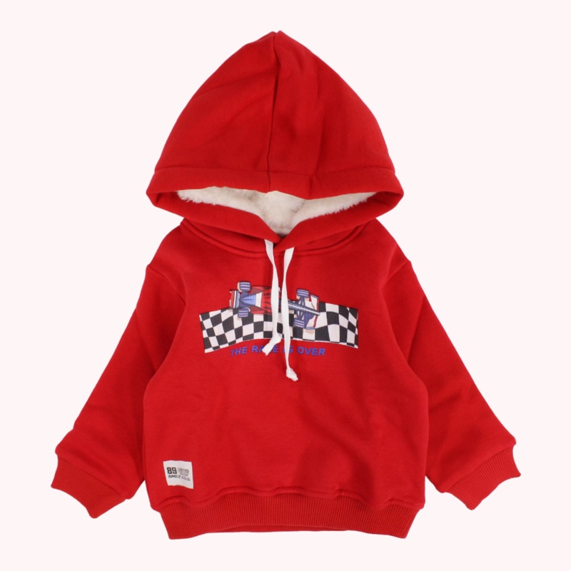 Racing Long-Sleeved Hoodie|Blue|9-12M