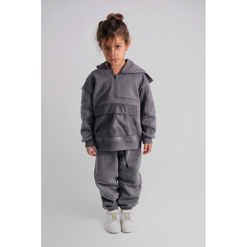 Unisex Grey Comfy Sweatpants|Grey|12-13Y