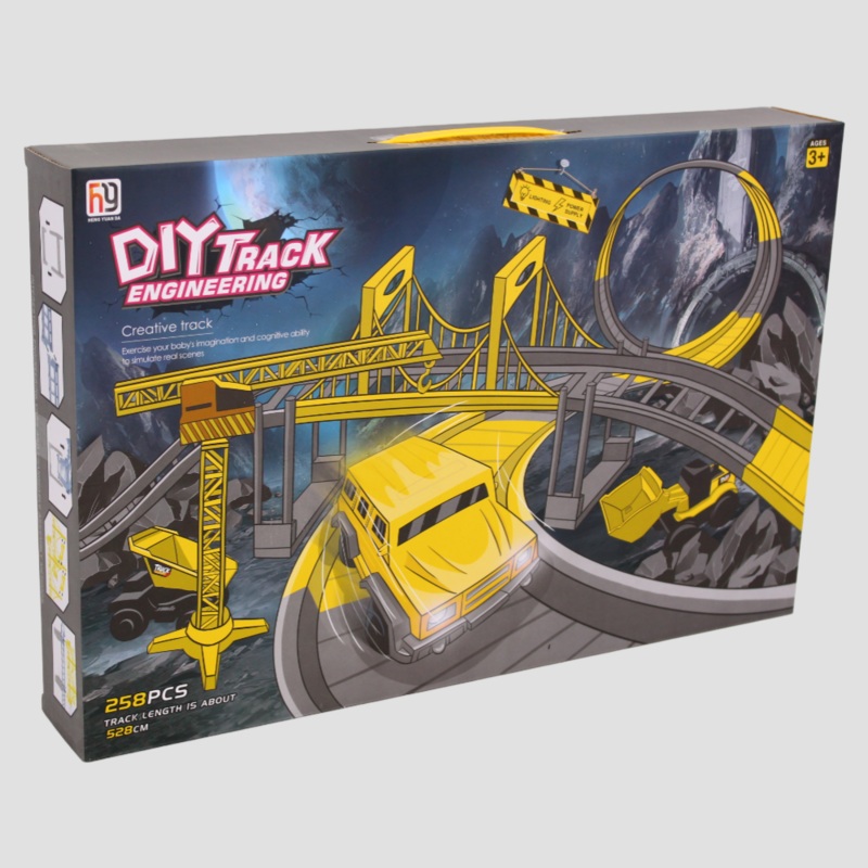 258 PCS Construction Race Track Set  Build, Create & Play