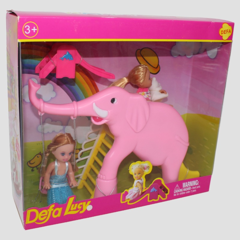 Defa Lucy Doll At the Zoo  Fun Animal Adventure Playset