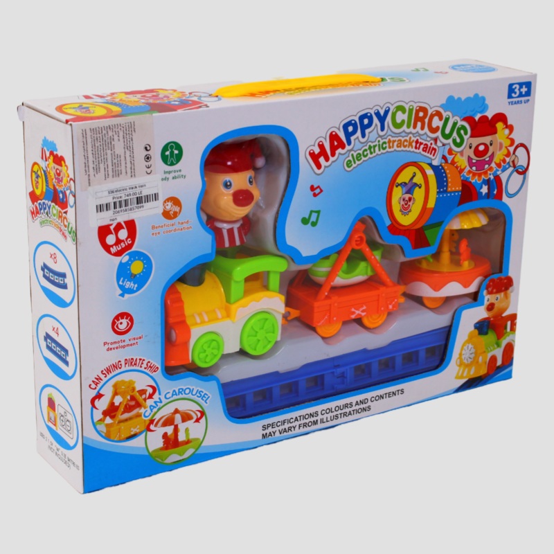 Happy Circus Train Set  Fun & Portable Track Play for Kids