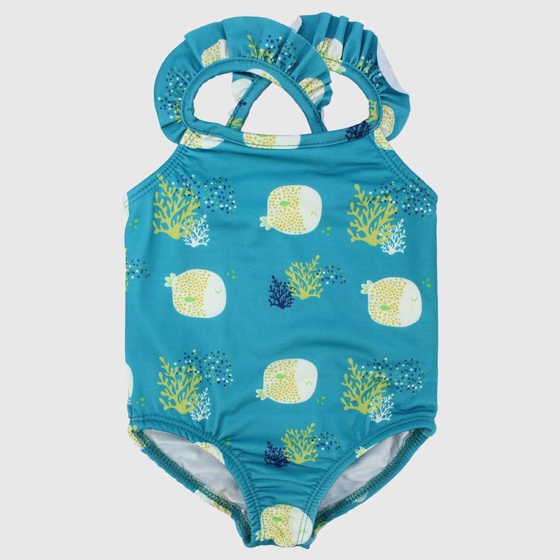 Puffy Fish Swim Suit|2-3Y|4-5Y|6-7Y|8-9Y|10-11Y|12-13Y