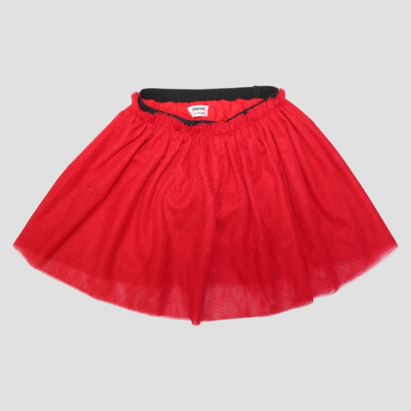 Red Ruffled Tulle Skirt|Red|3-6M|6-9M|9-12M|12-18M|18-24M|2-3Y|3-4Y
