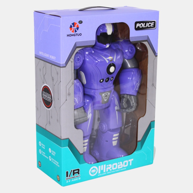 Police Robot Action Figure - Purple
