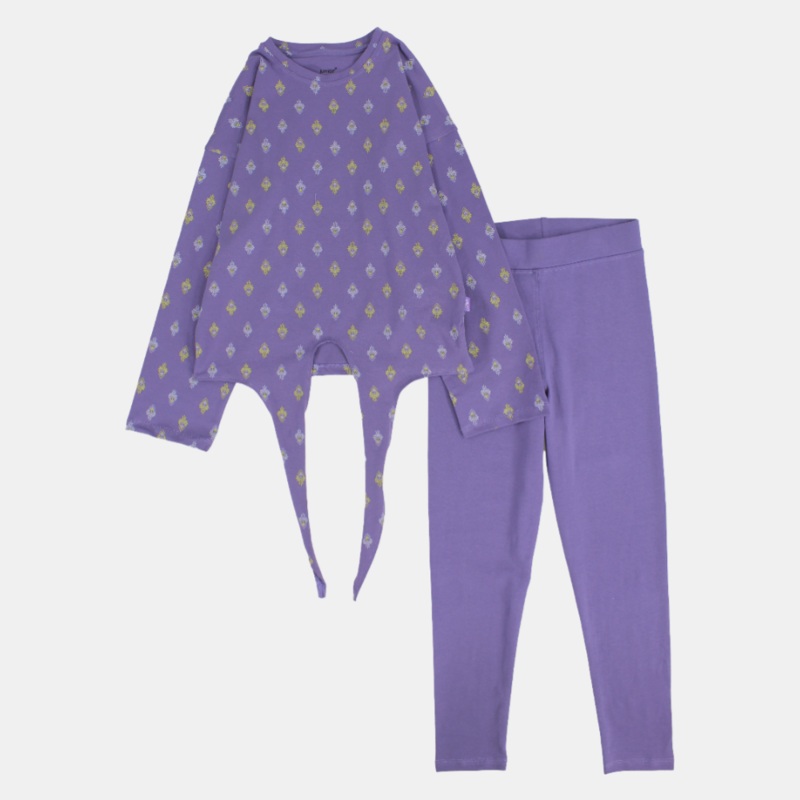 Purple Long-Sleeved Pajama|Purple|10Y(9-10Y)|12Y(11-12Y)|14Y(13-14Y)|16Y(15-16Y)|18Y(17-18Y)
