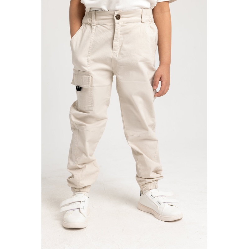 Unisex Gabardine Pants  Beige|Beige|4-5Y|6-7Y|8-9Y|10-11Y|12-13Y