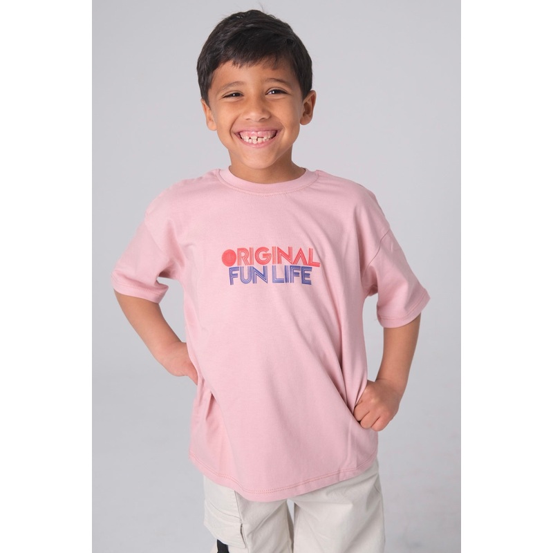 Unisex ORIGINAL FUN LIFE Short-Sleeved T-Shirt  Dusty Pink