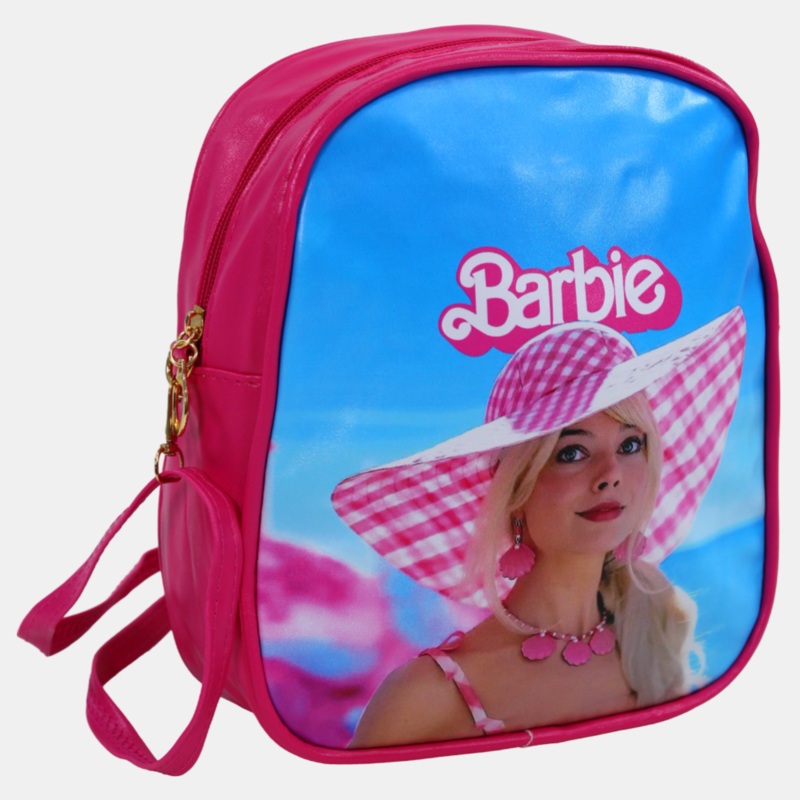 Barbie Shoulder Bag  Fuchsia with Plaid Hat Design