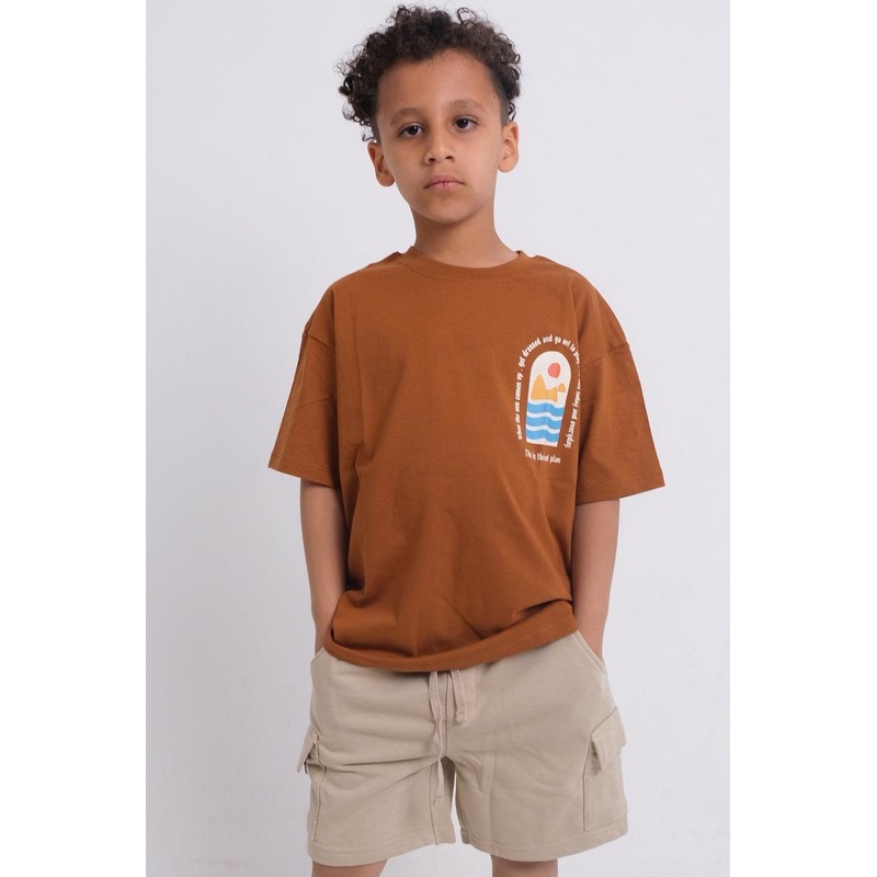 Beige Comfy Cotton Shorts|2-3Y|4-5Y|6-7Y|8-9Y|10-11Y|12-13Y