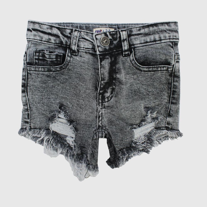 Black Ripped Jean Shorts|2-3Y|4-5Y|6-7Y|8-9Y|10-11Y|12-13Y