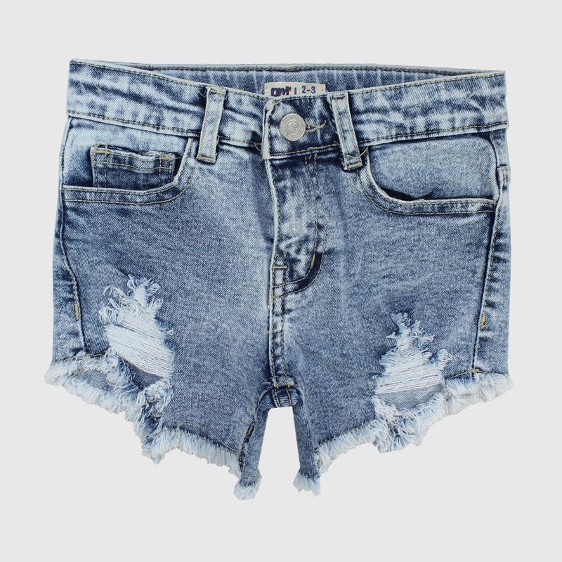 Blue Ripped Jean Shorts|2-3Y|4-5Y|6-7Y|8-9Y|10-11Y|12-13Y