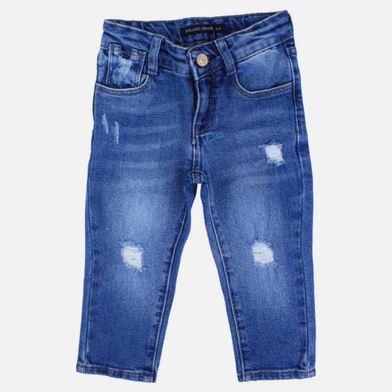 Boys Mid-Wash Ripped Jeans|M.Jeans|2-3Y|3-4Y|4-5Y|5-6Y|6-7Y