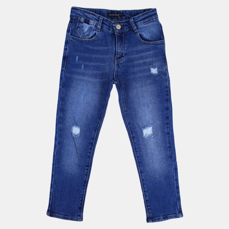 Boys Mid-Wash Ripped Jeans|M.Jeans|7-8Y|8-9Y|9-10Y|10-11Y|11-12Y|12-13Y