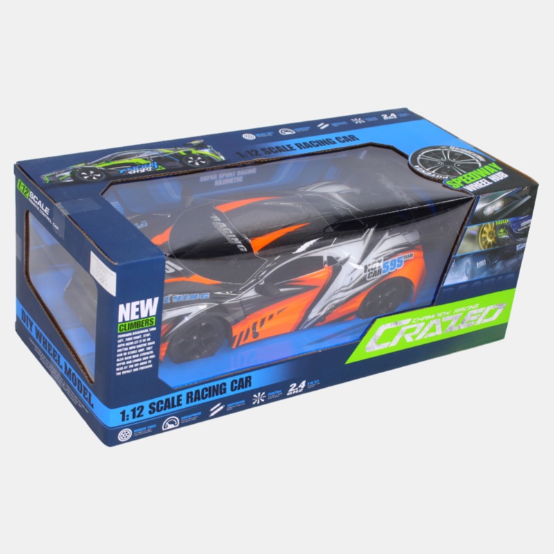 High-Speed RC Drift Racing Car  Remote Control Toy for Kids (Orange)