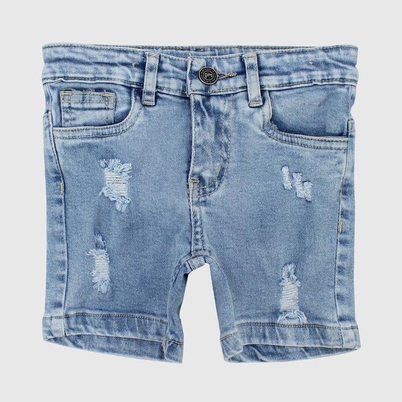 Ripped Light Blue Jean Shorts|2-3Y|4-5Y|6-7Y|8-9Y|10-11Y|12-13Y